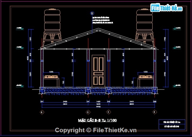 Phòng trọ,nhà trọ,Bản vẽ chi tiết